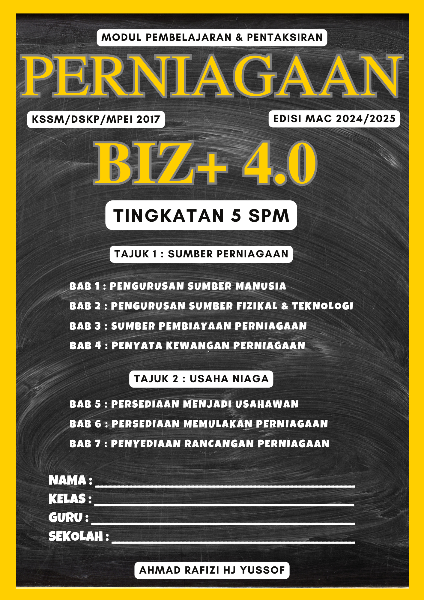 MODUL PEMBELAJARAN DAN PENTAKSIRAN BIZ+ 4.0 PERNIAGAAN TINGKATAN 5 SPM EDISI 2024